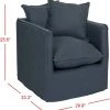 Joey Arm Chair In Blue/Black - Safavieh MCR4651A -Safavieh Homeware 187 MCR4651A DIM1