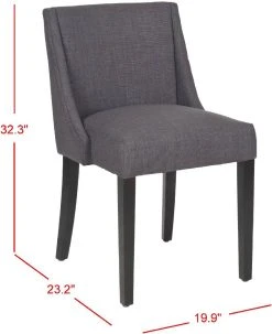 Senaca Chair In Stone/Beige/Espresso - Safavieh MCR4668A