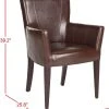 Dale Arm Chair In Brown/Cherry Mahogany - Safavieh MCR4710A
