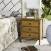 Mina Coastal 3 Drawer 25" H Bamboo Nightstand In Brown - Safavieh NST3500D -Safavieh Homeware 187 NST3500D ROOM