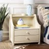 Ellie 2 Drawer Nightstand In White - Safavieh NST5000A -Safavieh Homeware 187 NST5000A ROOM