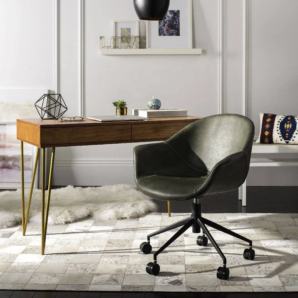 Ember Office Chair In Green/Black - Safavieh OCH7002A 3 Ember Office Chair In Green/Black - Safavieh OCH7002A