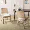 Donatella Rattan Chair In Natural White Wash - Safavieh SEA4012A -Safavieh Homeware 187 SEA4012A ROOM