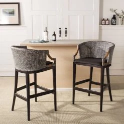 Brando Bar Stool In Brown - Safavieh SEA4014A