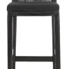 Darin Bar Stool In Black - Safavieh SEA4015A -Safavieh Homeware 187 SEA4015A FRONT