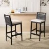 Darin Bar Stool In Black/White - Safavieh SEA4015B -Safavieh Homeware 187 SEA4015B ROOM