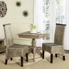 Ilya 18''H Wicker Dining Chair In Grey (Set Of 2) - Safavieh SEA8017A-SET2 -Safavieh Homeware 187 SEA8017A SET2 ROOM