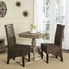 Ilya 18''H Wicker Dining Chair In Brown/Multi (Set Of 2) - Safavieh SEA8017C-SET2 -Safavieh Homeware 187 SEA8017C SET2 ROOM