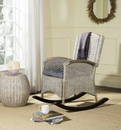 Verona Rocking Chair In Antique Grey - Safavieh SEA8034A