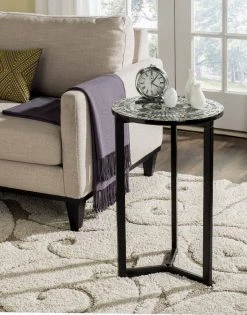 Zaira End Table In Grey - Safavieh TRB1000E