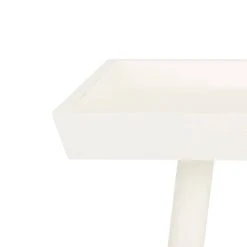 Nonie Tray Accent Table In Distressed White - Safavieh ACC5701A -Safavieh Homeware 187 acc5701a detail