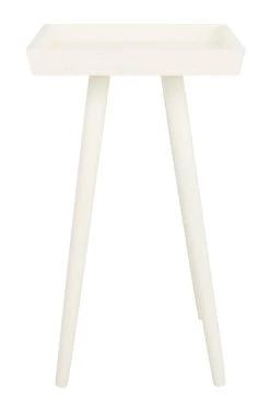 Nonie Tray Accent Table In Distressed White - Safavieh ACC5701A -Safavieh Homeware 187 acc5701a side2