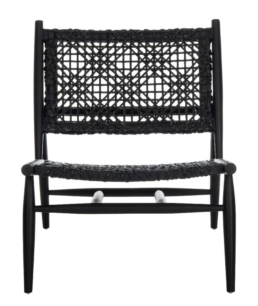 Bandelier Accent Chair In Black - Safavieh ACH1000B 7 Bandelier Accent Chair In Black - Safavieh ACH1000B - Image 5