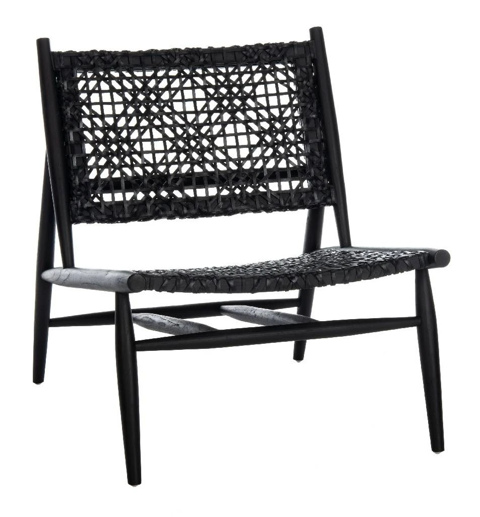 Bandelier Accent Chair In Black - Safavieh ACH1000B 9 Bandelier Accent Chair In Black - Safavieh ACH1000B - Image 7