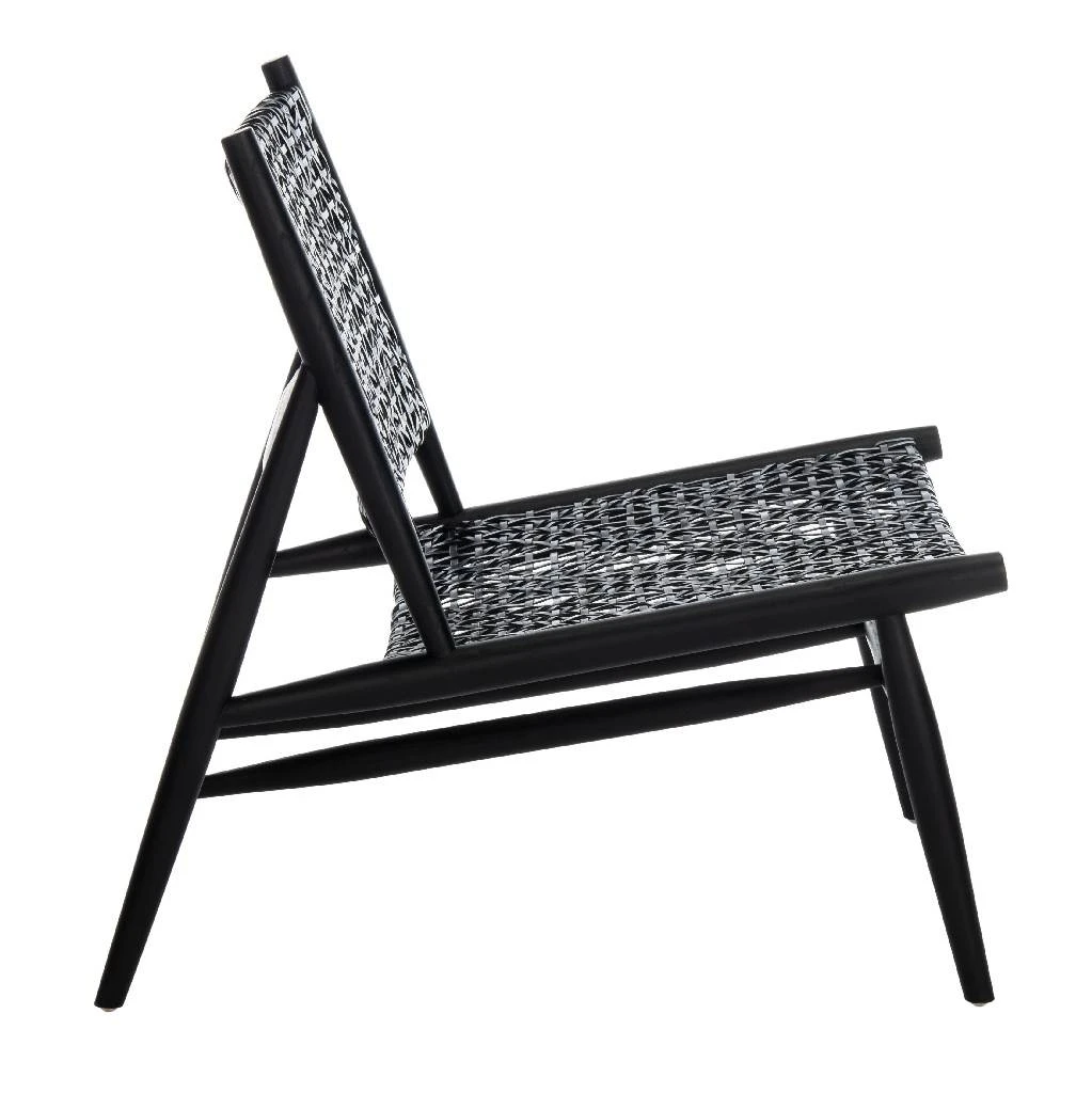 Bandelier Accent Chair In Black - Safavieh ACH1000B 10 Bandelier Accent Chair In Black - Safavieh ACH1000B - Image 8
