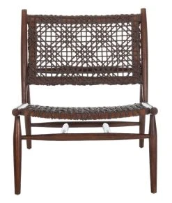 Bandelier Accent Chair In Brown - Safavieh ACH1000C -Safavieh Homeware 187 ach1000c front