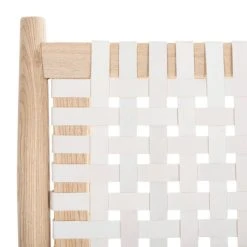 Soleil Leather Woven Accent Chair In Natural/White - Safavieh ACH1001A -Safavieh Homeware 187 ach1001a detail