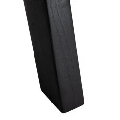 Luna Leather Woven Accent Chair In Black - Safavieh ACH1002D -Safavieh Homeware 187 ach1002d leg