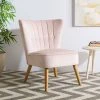 June Mid Century Accent Chair In Pale Pink/Natural - Safavieh ACH4500B -Safavieh Homeware 187 ach4500b room