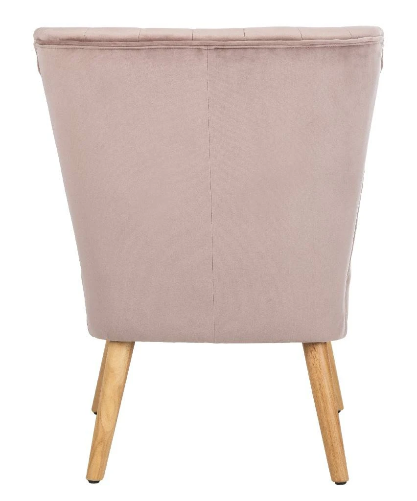 June Mid Century Accent Chair In Mauve/Natural - Safavieh ACH4500C 4 June Mid Century Accent Chair In Mauve/Natural - Safavieh ACH4500C - Image 2