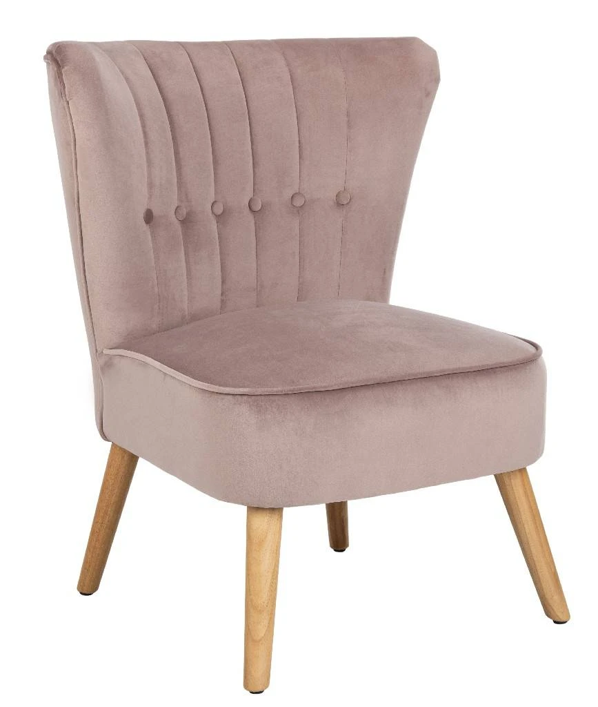 June Mid Century Accent Chair In Mauve/Natural - Safavieh ACH4500C 9 June Mid Century Accent Chair In Mauve/Natural - Safavieh ACH4500C - Image 7