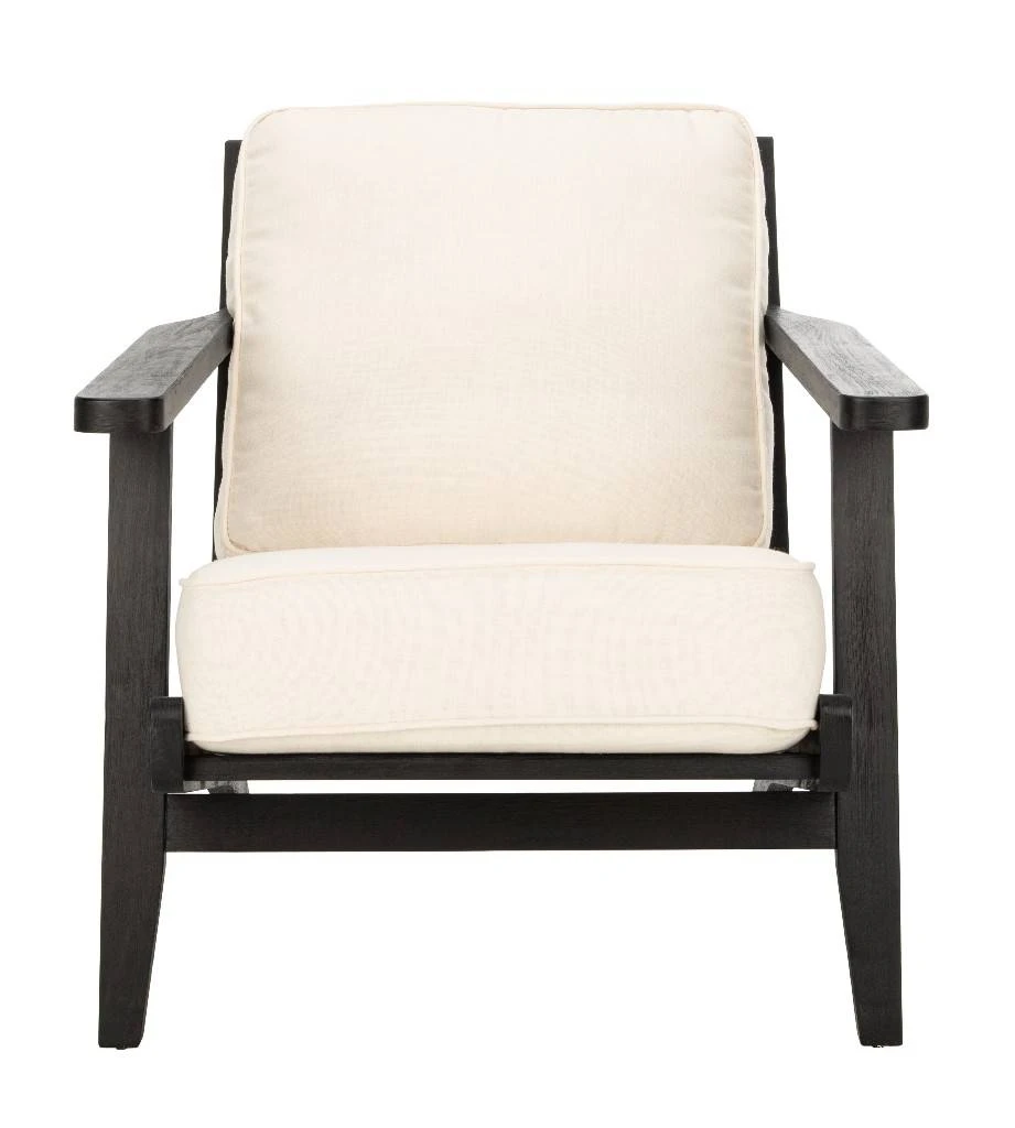 Nico Mid Century Accent Chair In Bone White/Black - Safavieh ACH4501A 7 Nico Mid Century Accent Chair In Bone White/Black - Safavieh ACH4501A - Image 5