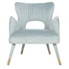 Blair Wingback Accent Chair In Slate Blue - Safavieh ACH4504C