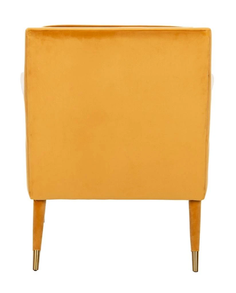 Mara Tufted Accent Chair In Marigold - Safavieh ACH4505B 4 Mara Tufted Accent Chair In Marigold - Safavieh ACH4505B - Image 2