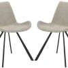 Terra Midcentury Modern Dining Chair In Light Grey/Black - Safavieh ACH7004B-SET2