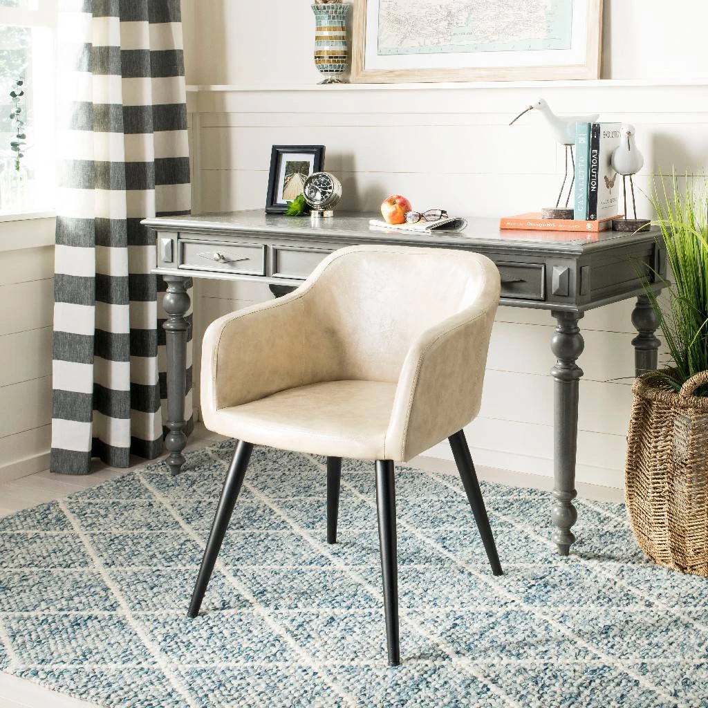 Adalena Accent Chair In Beige - Safavieh ACH7500B 3 Adalena Accent Chair In Beige - Safavieh ACH7500B