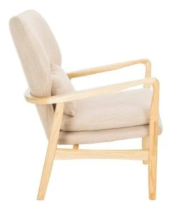 Tarly Accent Chair In Beige/Natural - Safavieh ACH9500B -Safavieh Homeware 187 ach9500b side2