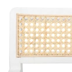 Lula Cane Accent Chair In White/Natural - Safavieh ACH9503A -Safavieh Homeware 187 ach9503a detail