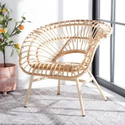 SAVINO RATTAN ACCENT CHAIR - Safavieh ACH9901A -Safavieh Homeware 187 ach9901a 2