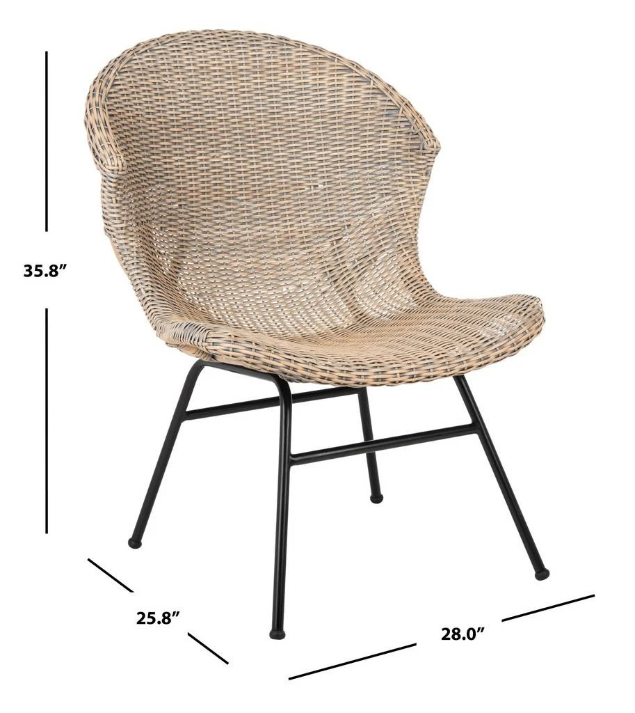 POLINA RATTAN ACCENT CHAIR - Safavieh ACH9902A 11 POLINA RATTAN ACCENT CHAIR - Safavieh ACH9902A - Image 9