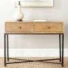 Julian 2 Drawer Console In Natural - Safavieh AMH4103A -Safavieh Homeware 187 amh4103a room