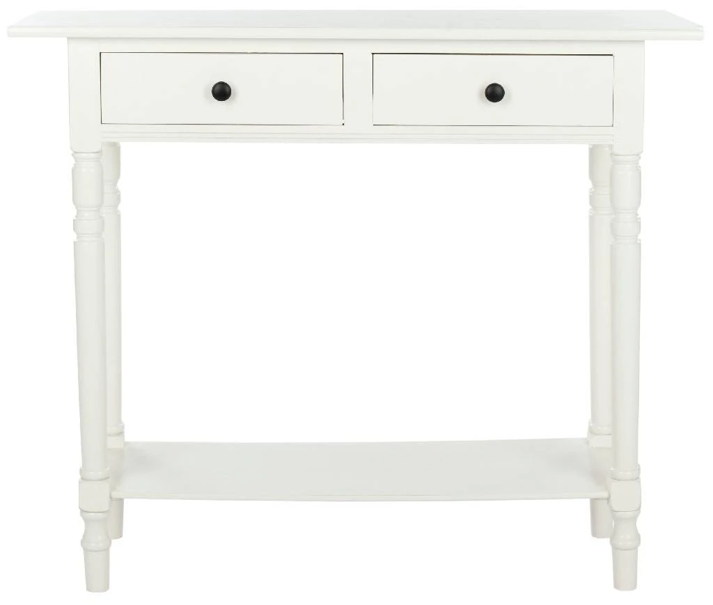 Rosemary 2 Drawer Console In Distressed Cream - Safavieh AMH5705C 5 Rosemary 2 Drawer Console In Distressed Cream - Safavieh AMH5705C - Image 3