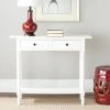 Rosemary 2 Drawer Console In Distressed Cream - Safavieh AMH5705C -Safavieh Homeware 187 amh5705c room