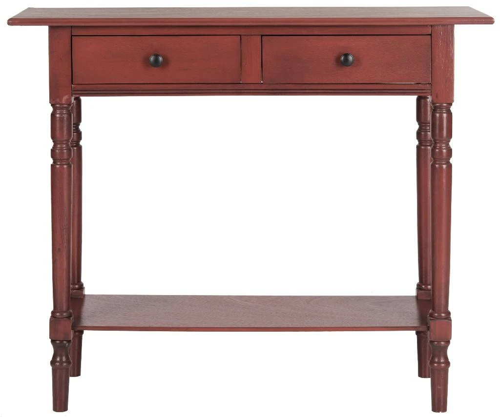 Rosemary 2 Drawer Console In Red - Safavieh AMH5705E 4 Rosemary 2 Drawer Console In Red - Safavieh AMH5705E - Image 2