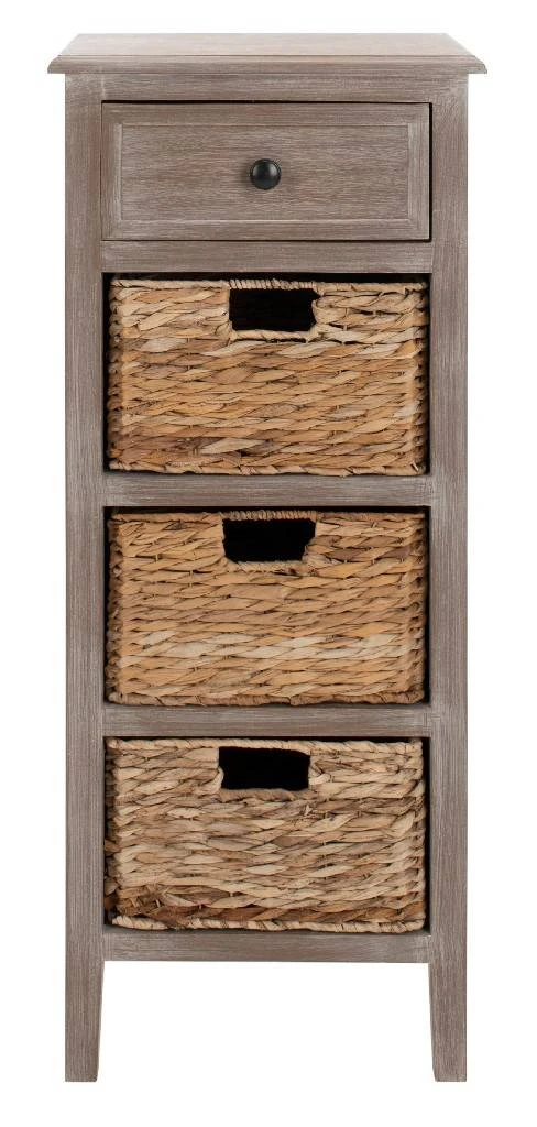 Michaela Drawer Side Table In Vintage White - Safavieh AMH5744E 7 Michaela Drawer Side Table In Vintage White - Safavieh AMH5744E - Image 5