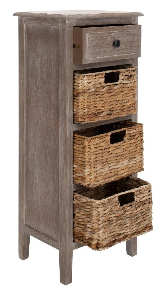 Michaela Drawer Side Table In Vintage White - Safavieh AMH5744E 9 Michaela Drawer Side Table In Vintage White - Safavieh AMH5744E - Image 7