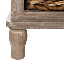 Rooney Entertainment Unit In Vintage White - Safavieh AMH5745E -Safavieh Homeware 187 amh5745e leg