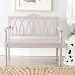 Benjamin Bench In Quartz Grey - Safavieh AMH6500C