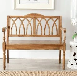 Benjamin Bench In Oak - Safavieh AMH6500E