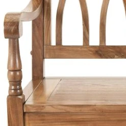 Benjamin Bench In Oak - Safavieh AMH6500E -Safavieh Homeware 187 amh6500e swatch