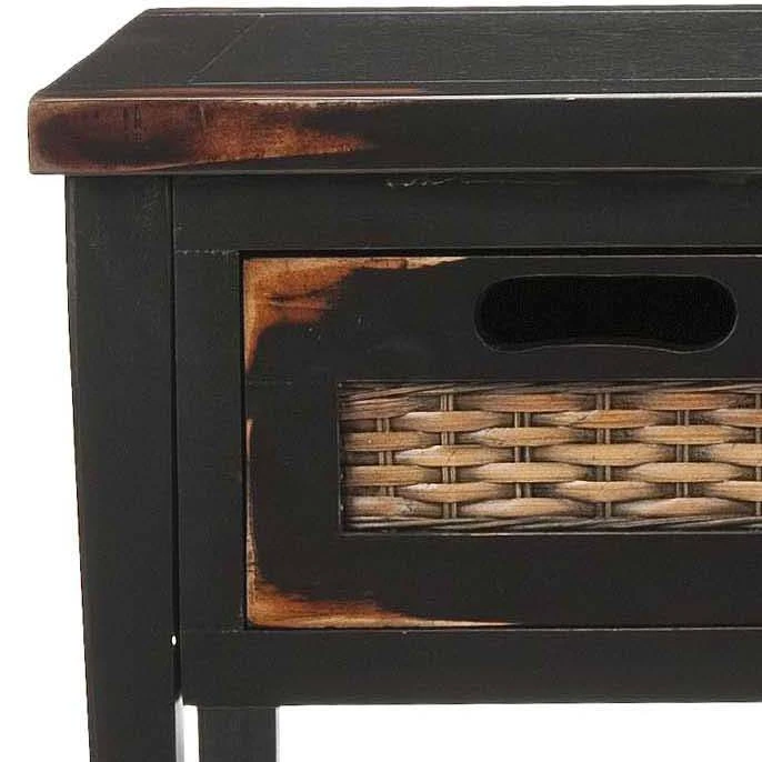 Autumn 3 Drawer Console In Distressed Black - Safavieh AMH6510A 6 Autumn 3 Drawer Console In Distressed Black - Safavieh AMH6510A - Image 4