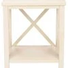 Candence Cross Back End Table In Barley - Safavieh AMH6523A