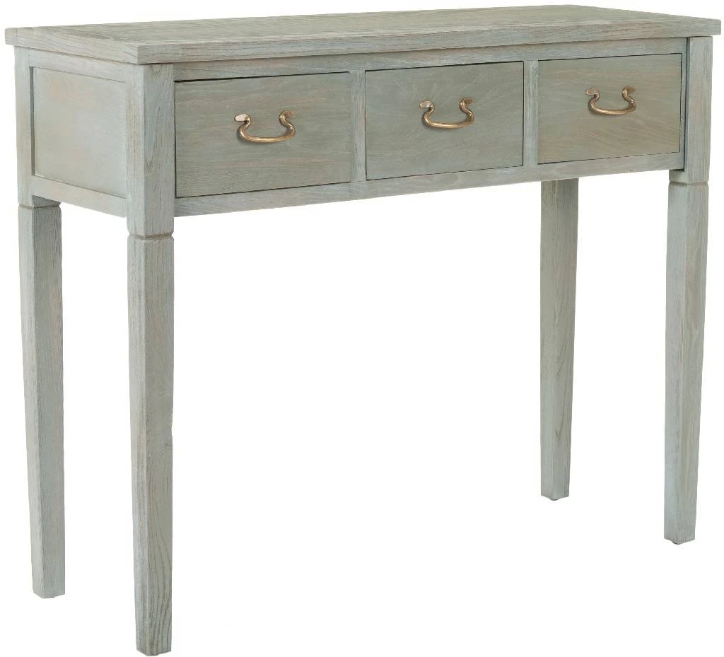 Cindy Console W/ Storage Drawers In French Grey - Safavieh AMH6568A 5 Cindy Console W/ Storage Drawers In French Grey - Safavieh AMH6568A - Image 3