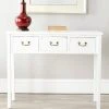 Cindy Console W/ Storage Drawers In White - Safavieh AMH6568C -Safavieh Homeware 187 amh6568c room