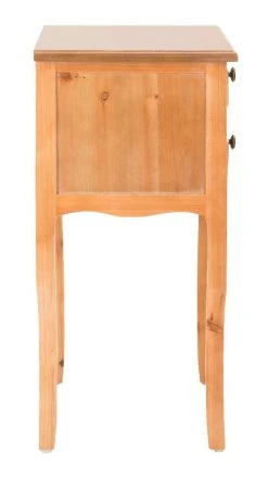 Lori End Table W/ Storage Drawers In Red Maple - Safavieh AMH6576C -Safavieh Homeware 187 amh6576c side2