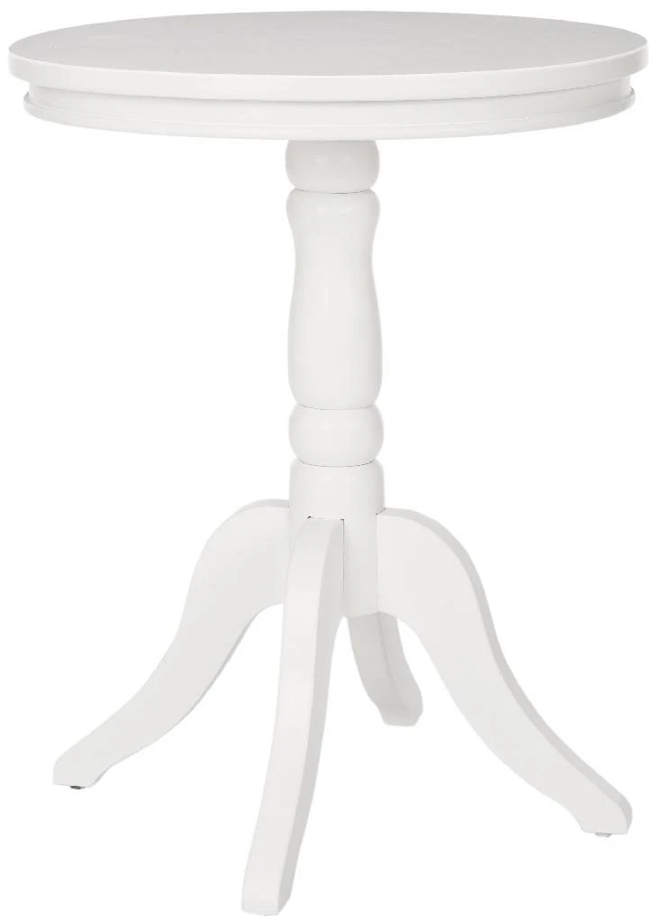 Vivienne Round Top Side Table In White - Safavieh AMH6579C 3 Vivienne Round Top Side Table In White - Safavieh AMH6579C
